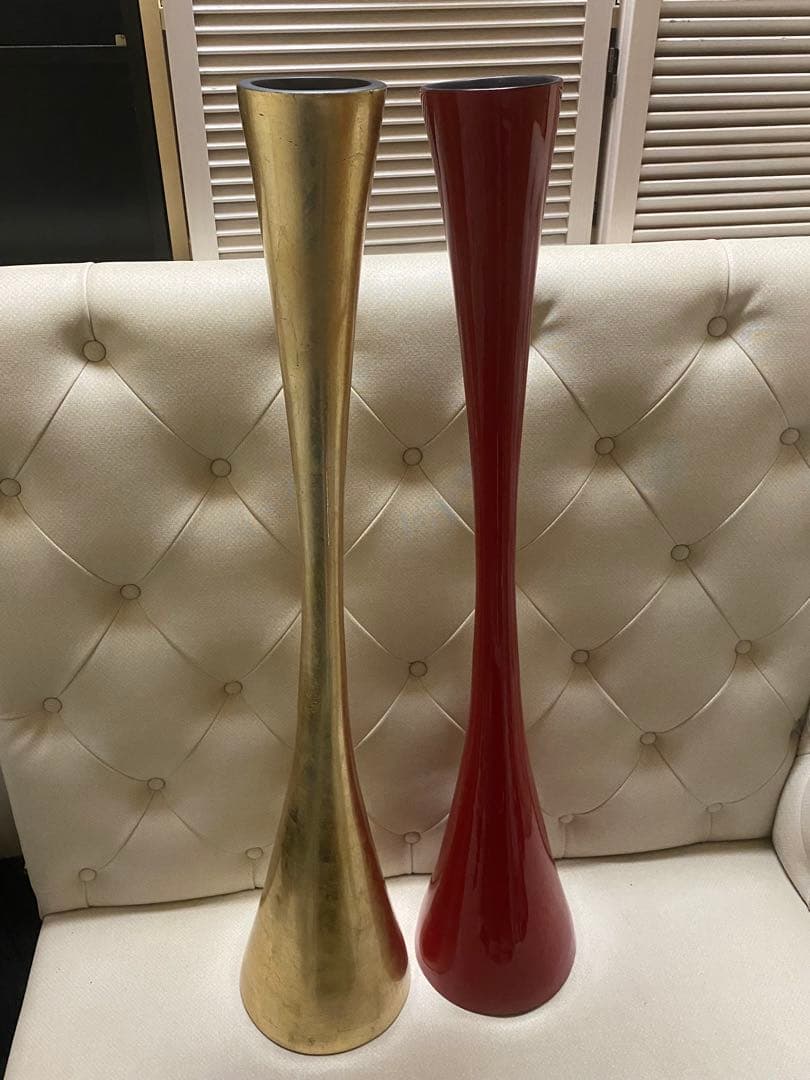 高級 漆器フラワーベース♦️未使用♦️４本セット♦️紹運 金運 魔除け♦️映え♦️140㎝