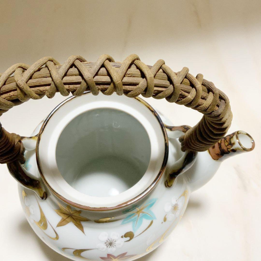 大きめの急須（梅・紅葉・金彩）