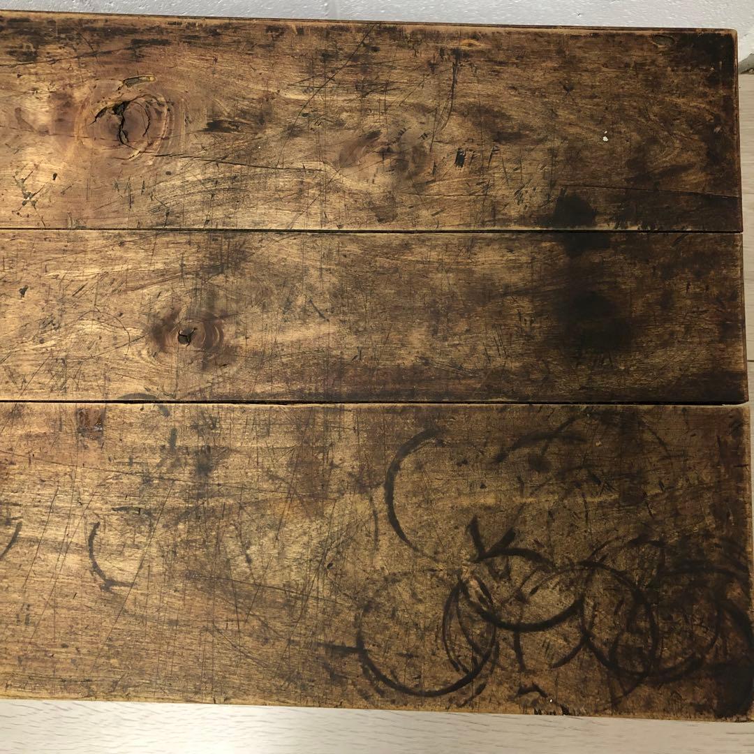 古家具　机　文机　昭和レトロ　アンティーク　木製