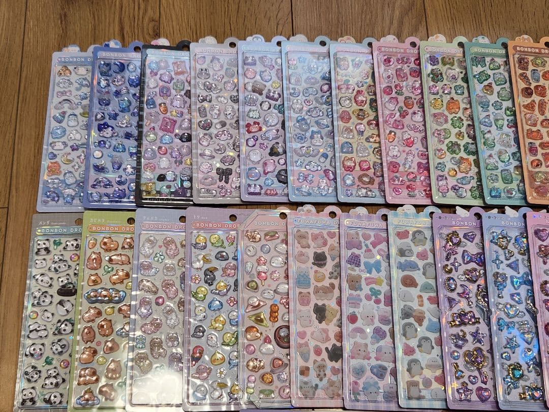 ボンボンドロップシールうるちゅるプチドロップコットンパフィー まとめ売り