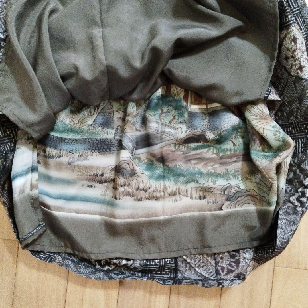 昭和レトロ大正龍郷時代大島パッチワークスカート