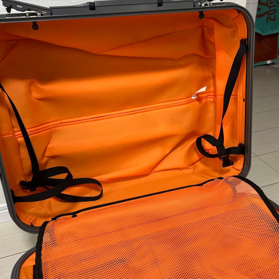 【定価の半値以下】トラべリストスーツケース ネイビー×オレンジ 63L