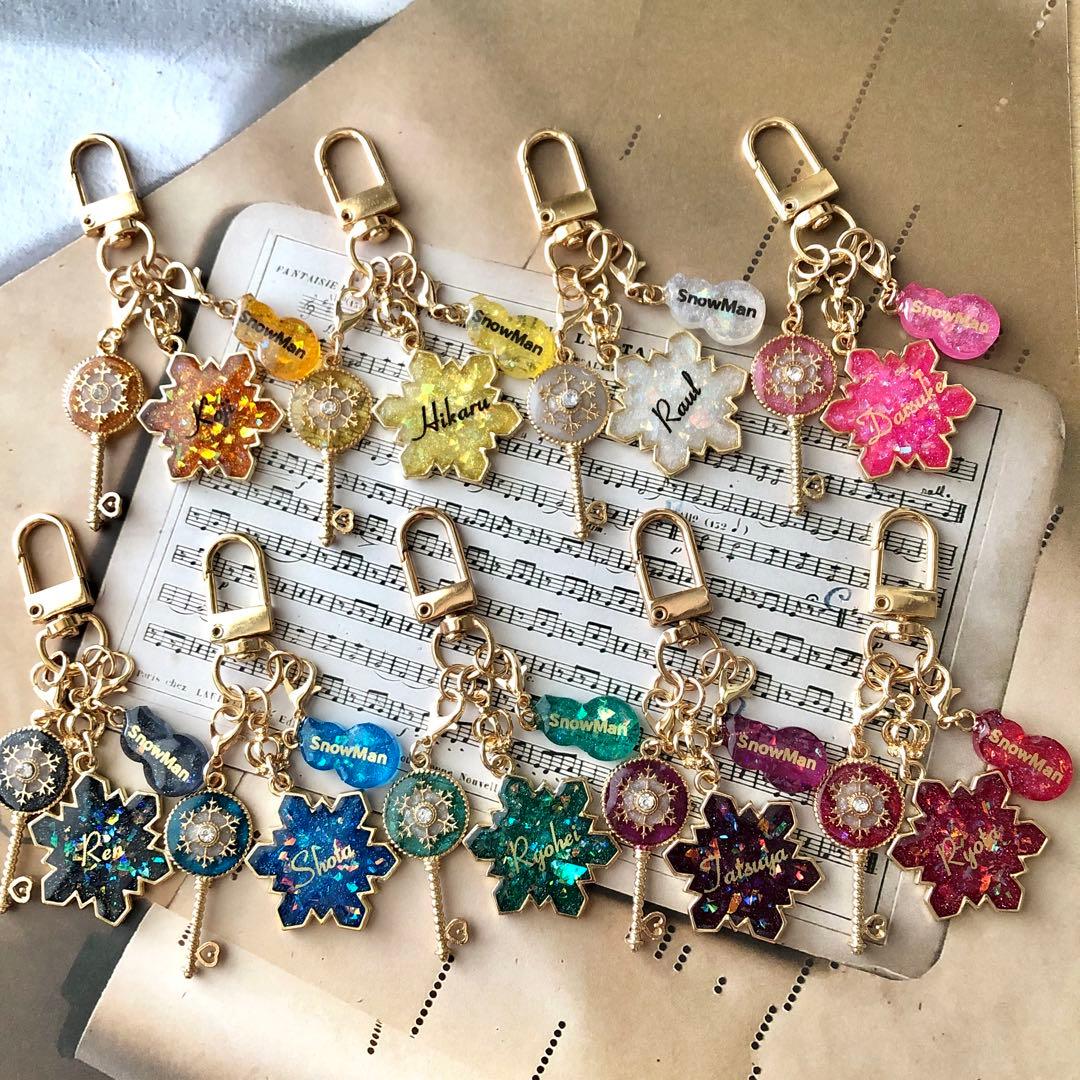 コンプリートセット 雪の結晶 キーホルダー&チャーム Koji