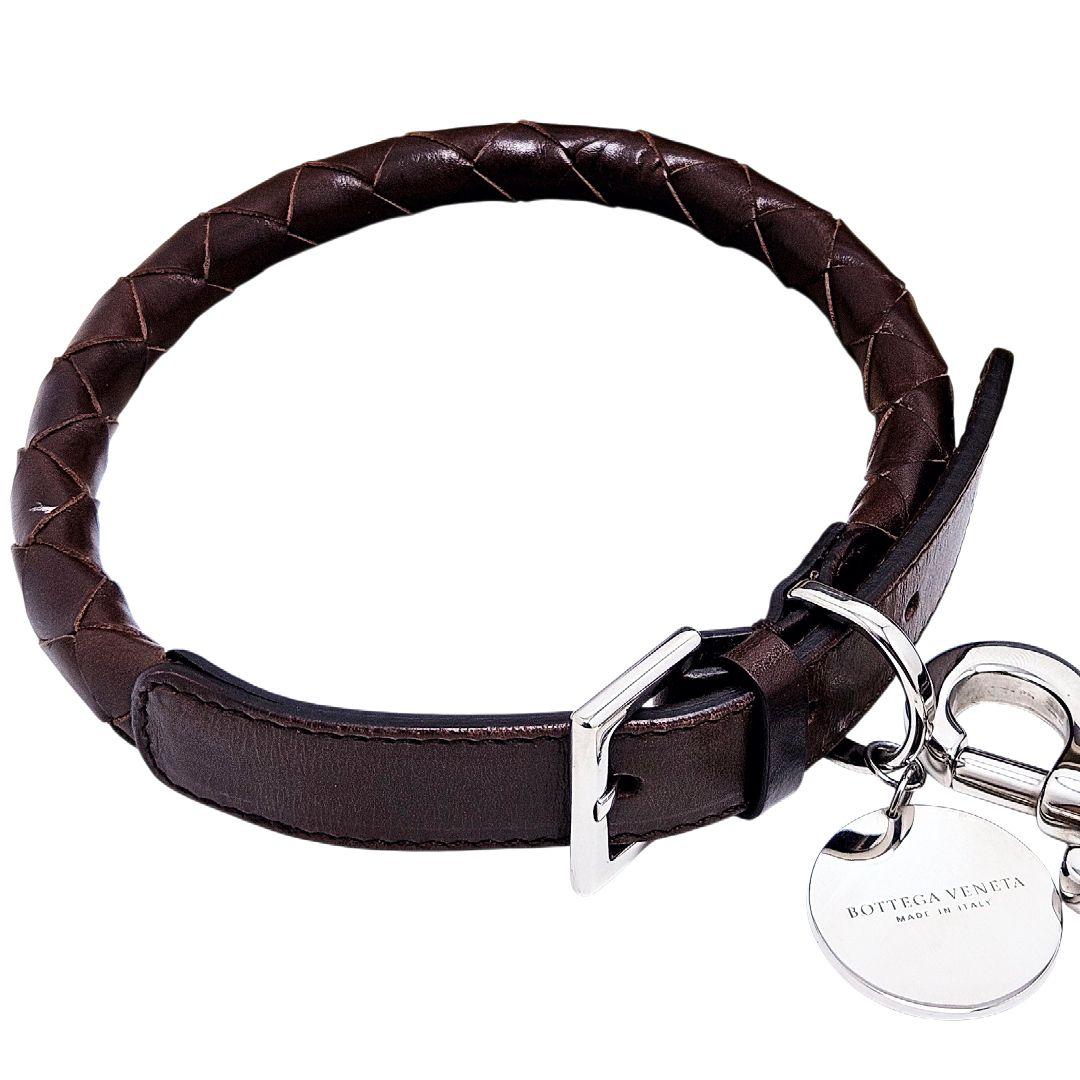 こた様【極美品】ボッテガヴェネタ ドッグ リード 首輪 セット イントレチャート