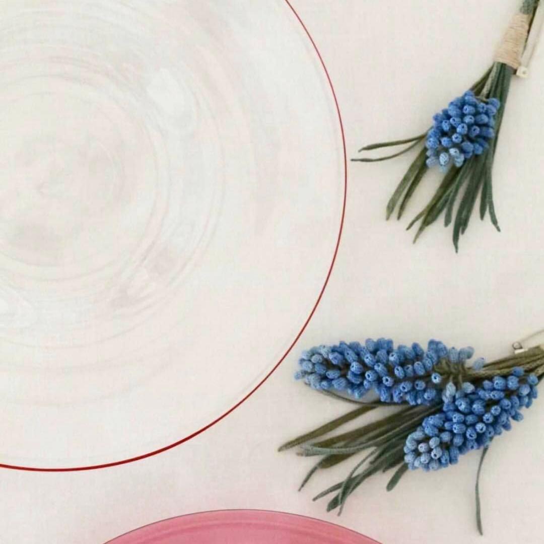 新品未使用♡黒川登紀子 縁カラー ガラスプレート大 2枚セット 緑赤