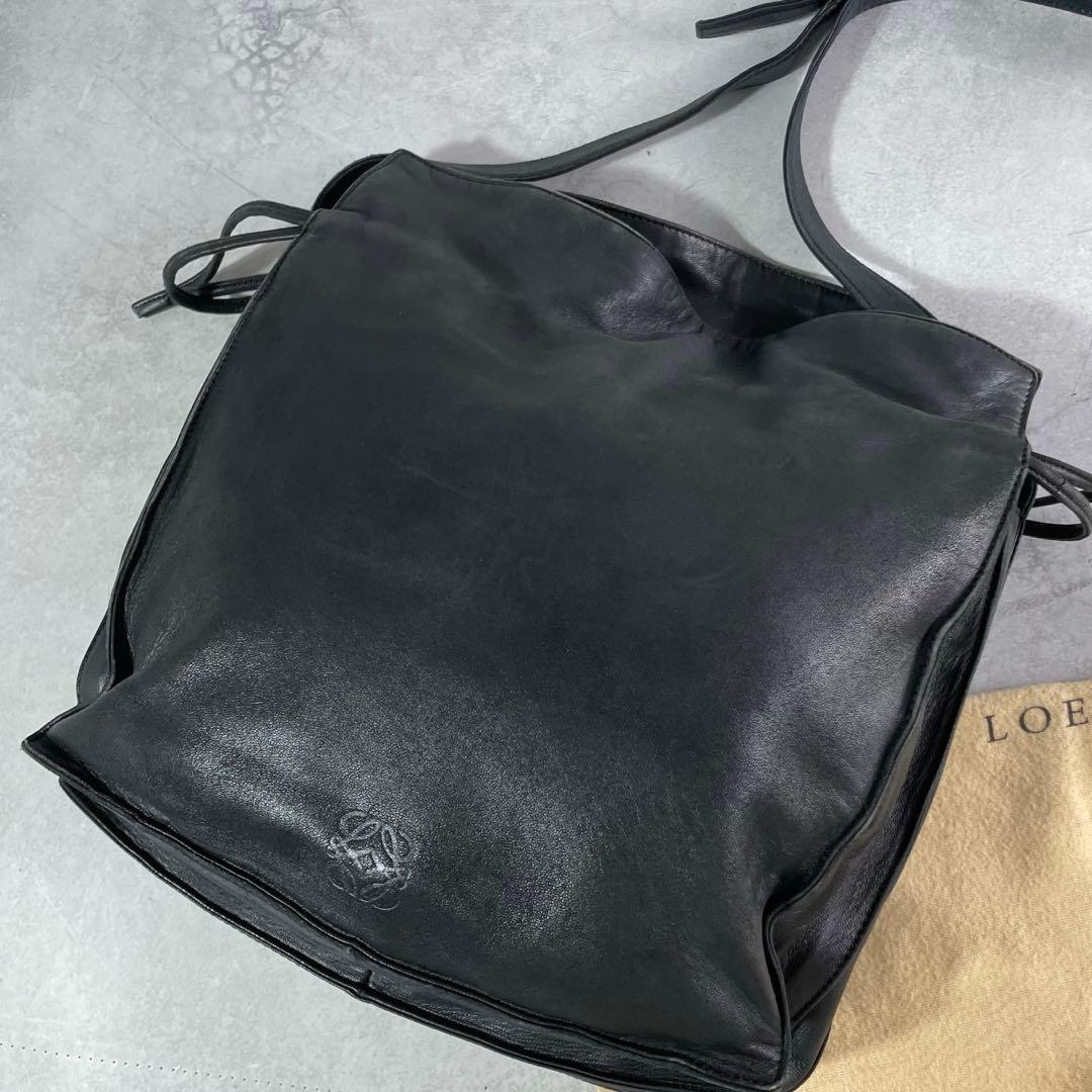 入手困難✨ ロエベ LOEWE ショルダーバッグ サコッシュ アナグラム 黒色