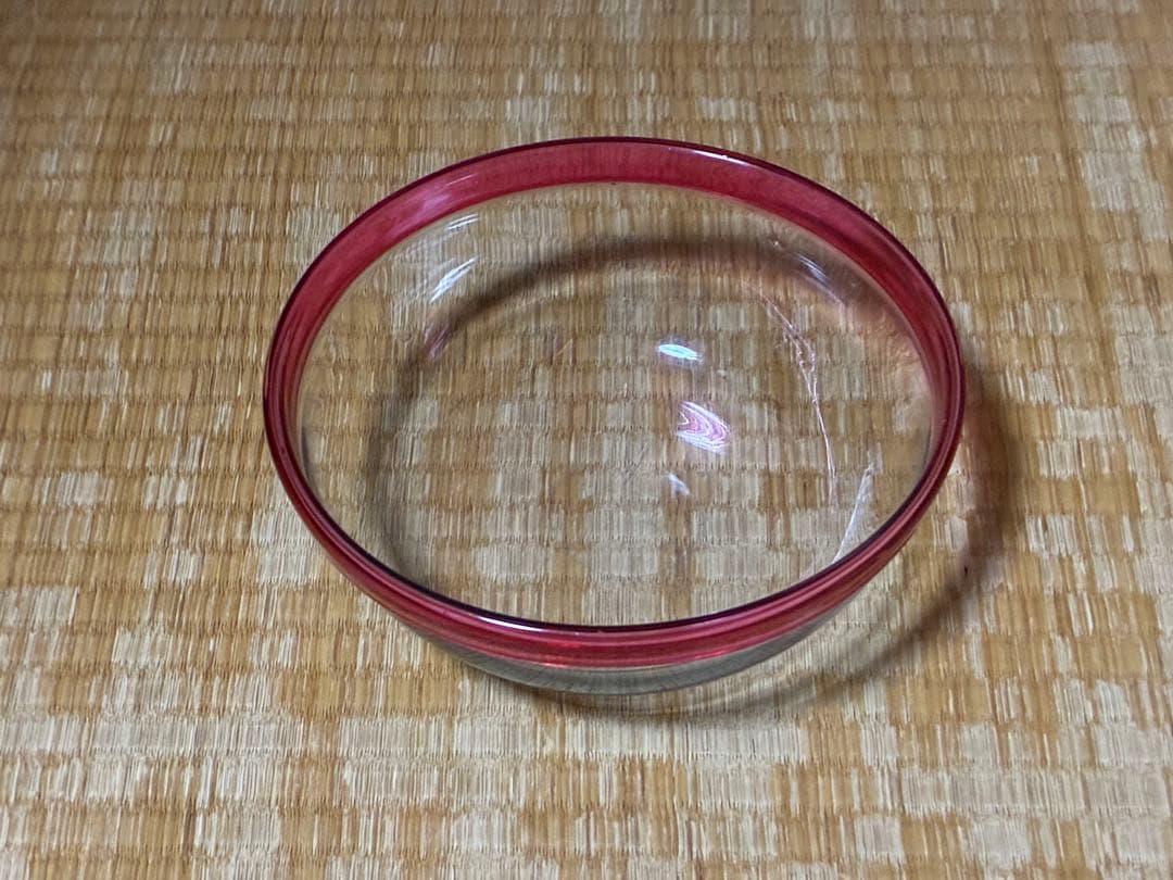 昭和レトロ 気泡 ギヤマン ガラス鉢 ガラス皿