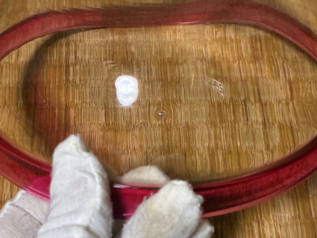 昭和レトロ 気泡 ギヤマン ガラス鉢 ガラス皿