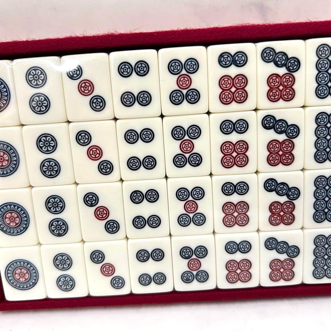 新品 1970年代 希少 藝夢堂 高級麻雀牌 ニュージャンボGD 収納ケース付き