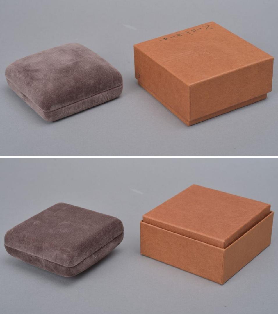 美品 ミキモト アコヤ真珠 ブローチ SV リボン 曲線 パール約6.9mm箱付