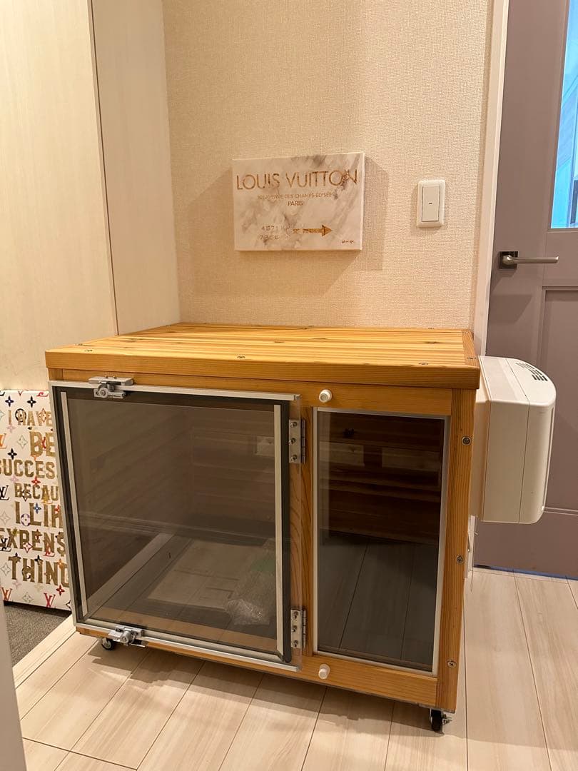 【美品】　防音ケージ　キャスター付き　犬小屋製作工房k