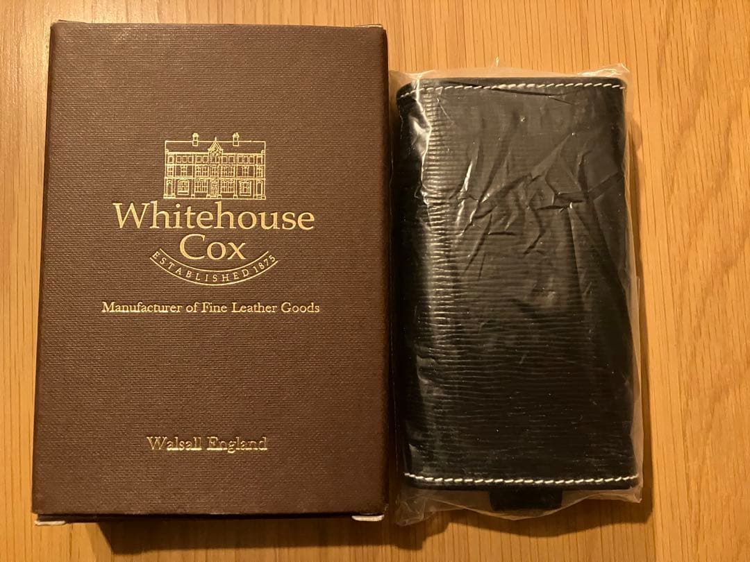 【新品】ホワイトハウスコックス キーケース 黒 ブライドルレザー