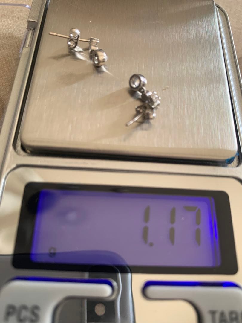 k18WGピアス✨ムーンストーン1.1g