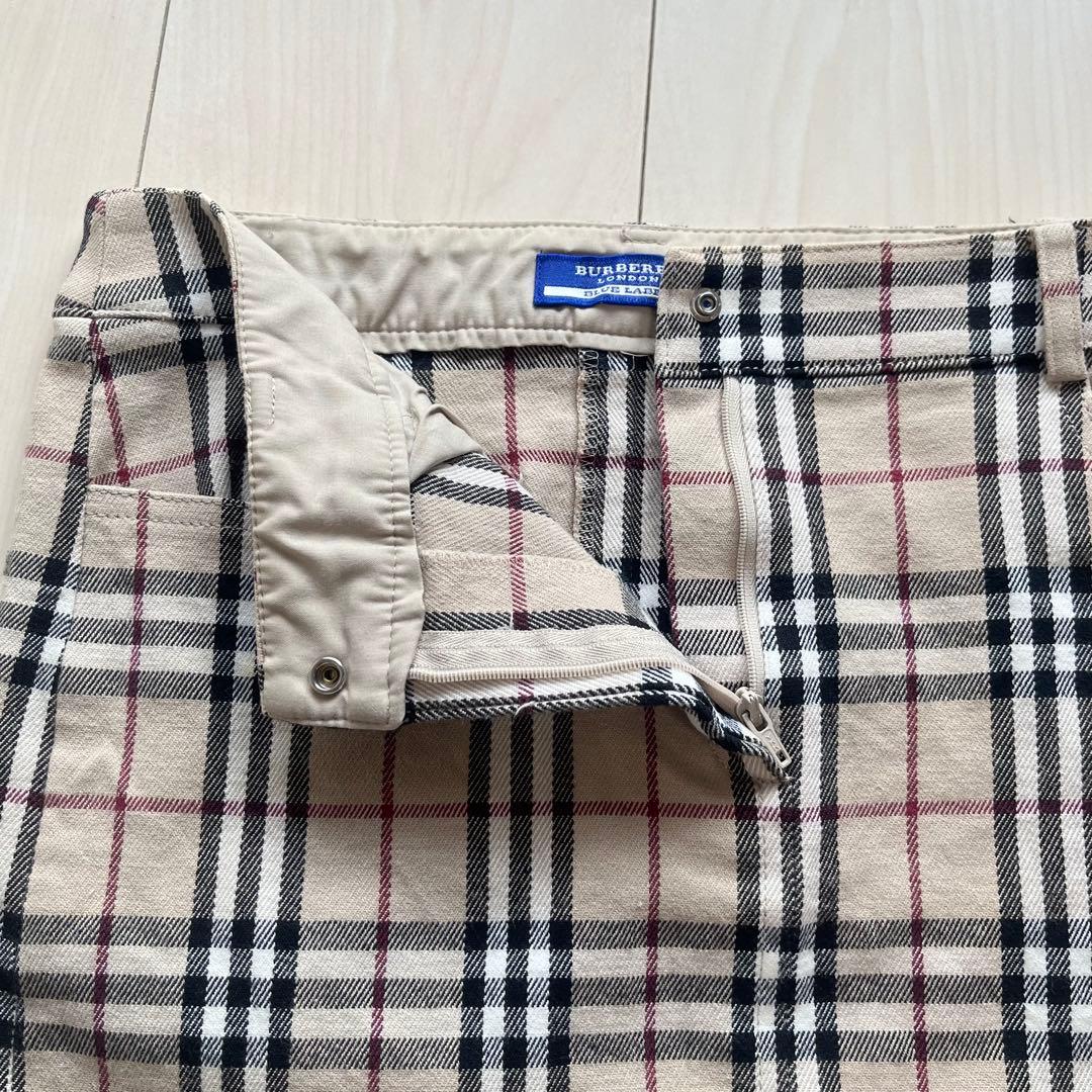 Y2K バーバリーブルーレーベル ノバチェック スカート タイト 38