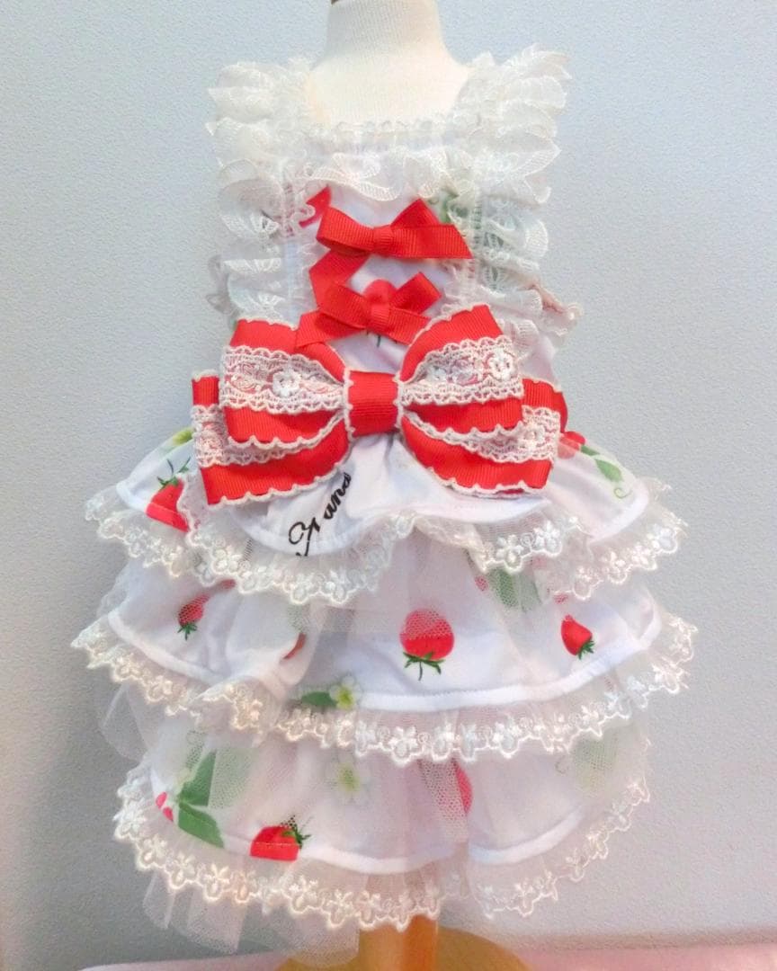 【稀少 美品】きゃんナナ いちごキャミワンピ Ｓサイズ