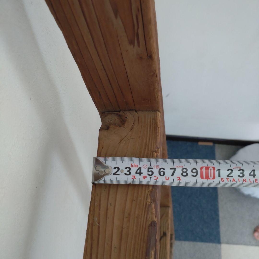 アンティーク　ハシゴ　ナチュラル　木造足場材