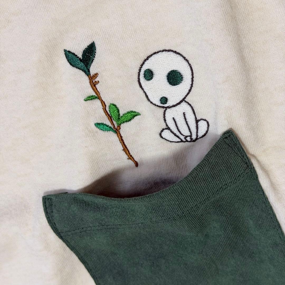 新品【GBL】もののけ姫 Good On コラボポケット刺繍Tシャツ コダマM