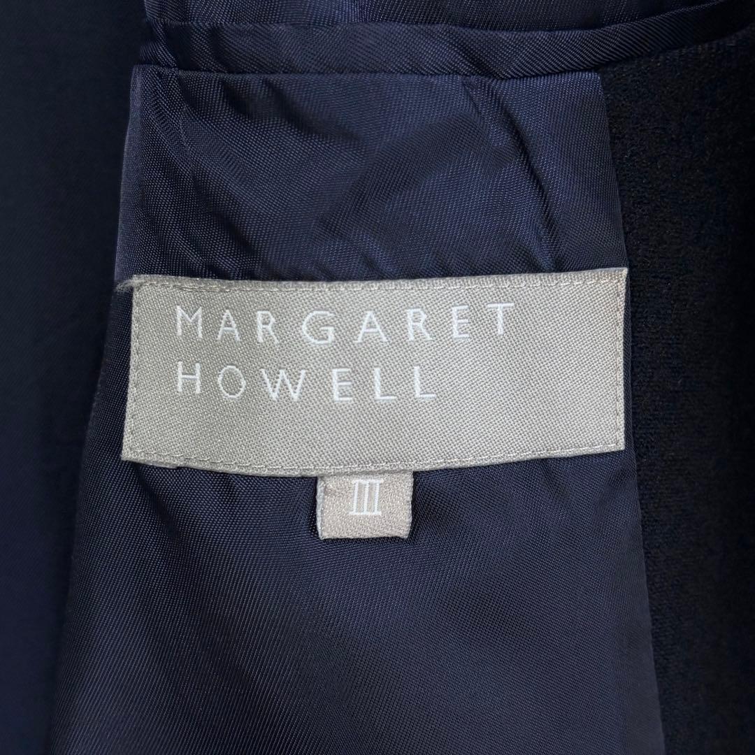 マーガレットハウエル　ワイドシルエットウールチェスターコート　ナチュラル系