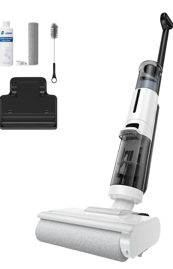 水拭き掃除機 2in1コードレススティック掃除機 乾湿両用 パワフル吸引力