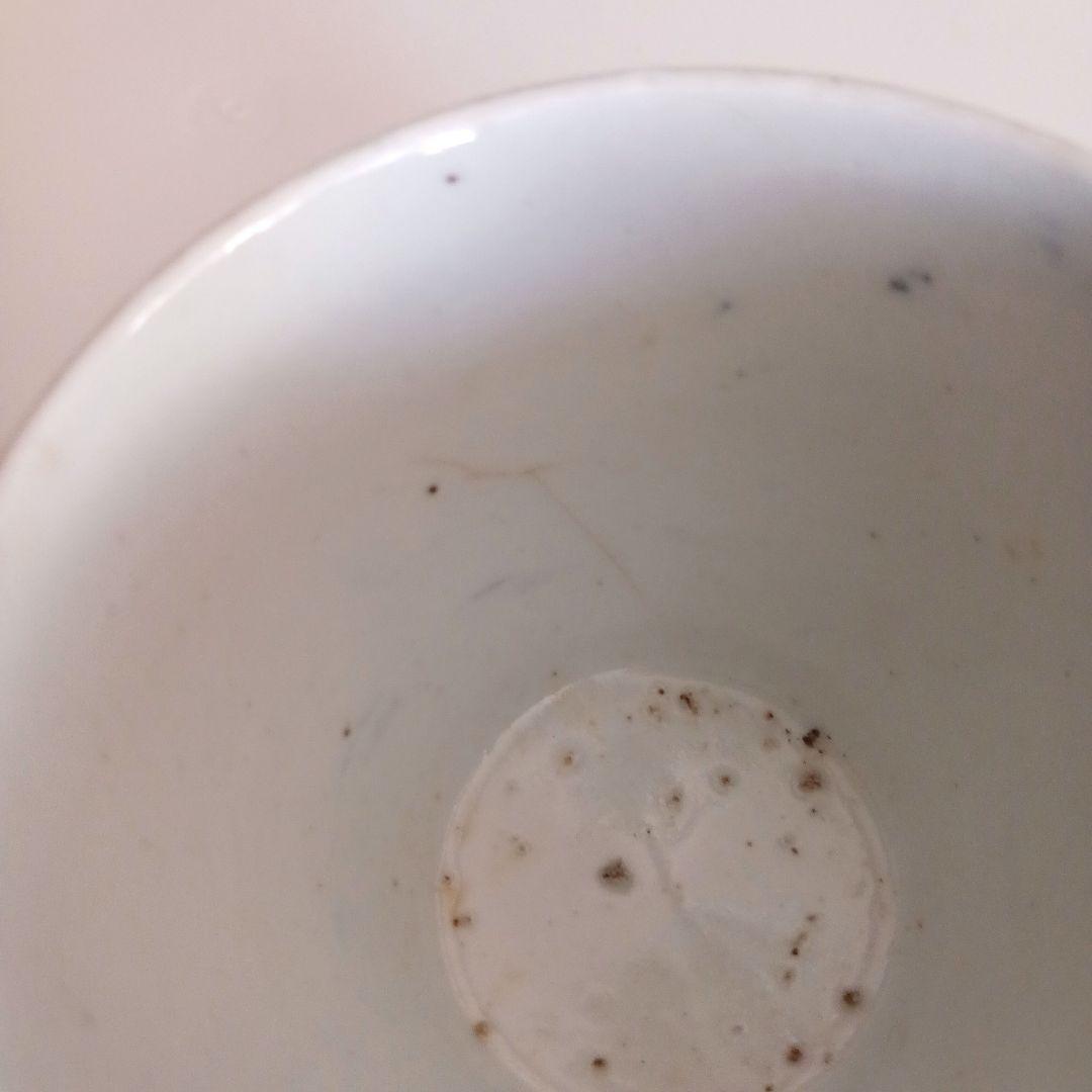 古伊万里　交叉草文図猪口　　江戸