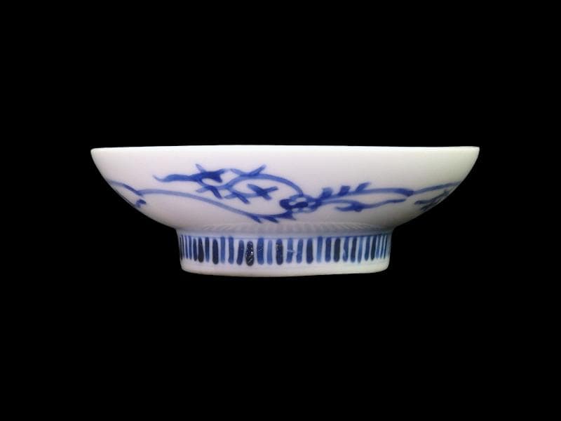 古伊万里　鍋島写　山水楼閣の図　３寸半皿　手塩皿　C128AS-CZh