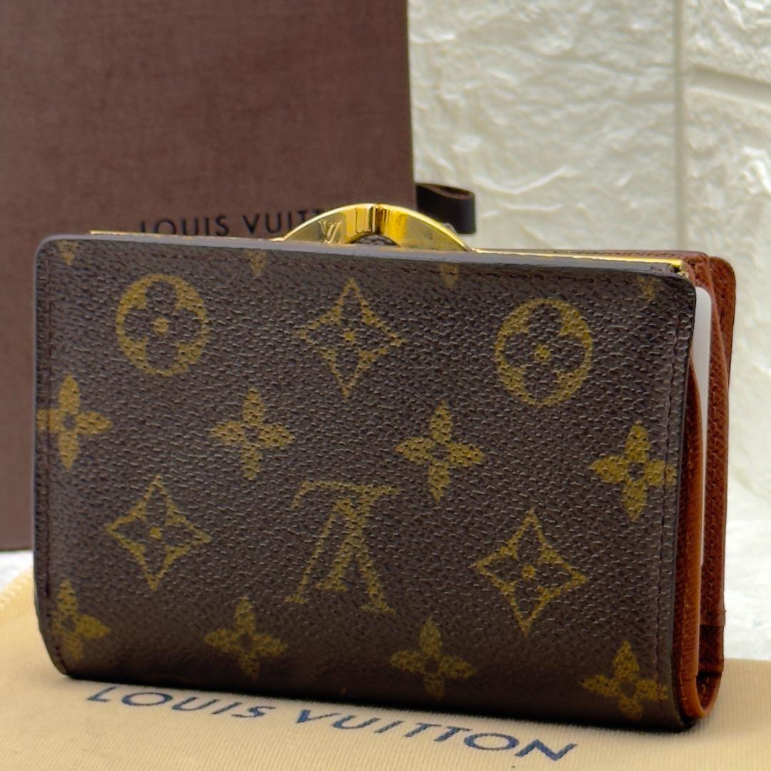 ルイヴィトン モノグラム ヴィエノワ 二つ折り がま口 財布