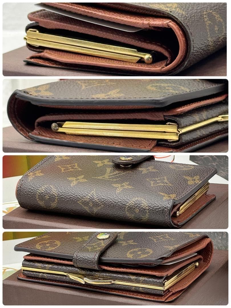 ルイヴィトン モノグラム ヴィエノワ 二つ折り がま口 財布