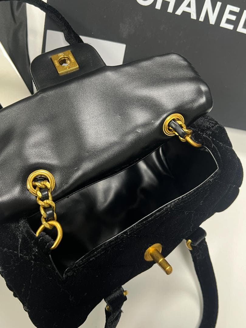 【新品未使用】☆VIP会員正品ボ 非売品 ブラックベルベットミニバッグ☆