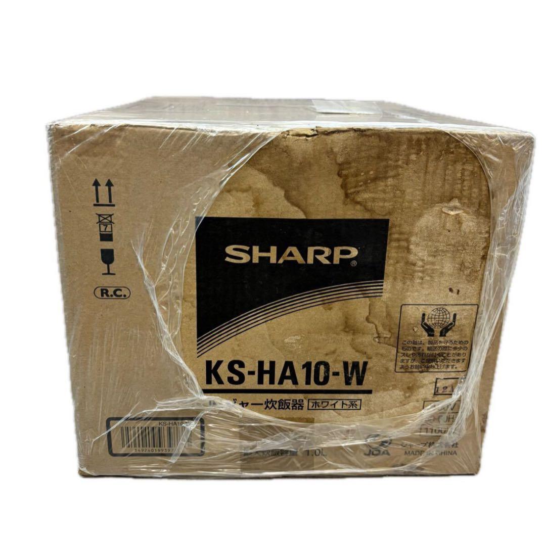 D4086★未開封品　 SHARP KS-HA10-W 炊飯器 ホワイト系