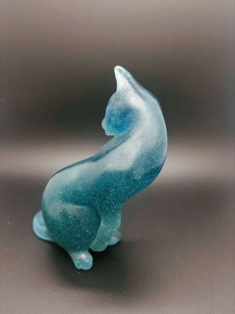 【正規品】Daumドーム 猫 ガラス オブジェ パート・ド・ヴェール フランス製