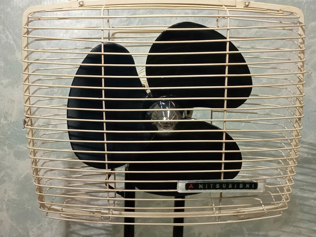 昭和レトロ家電 お座敷扇AB RM-25AB 蛍 25㎝ 角型 三菱電機 希少