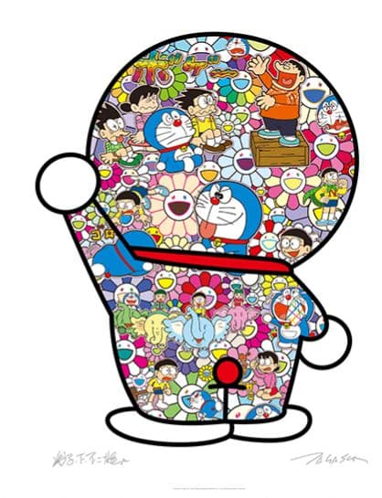 村上隆×ドラえもん「ドラえもんの日常」 ポスター