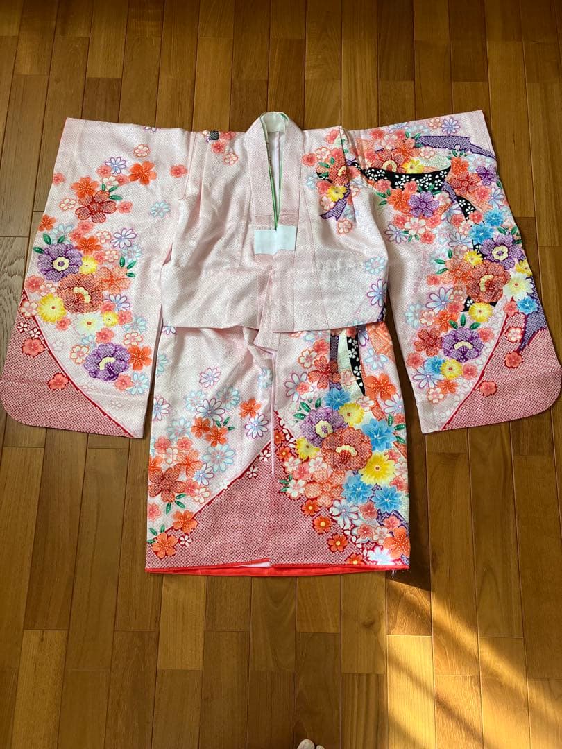 7歳　七五三　正絹着物　小物フルセット