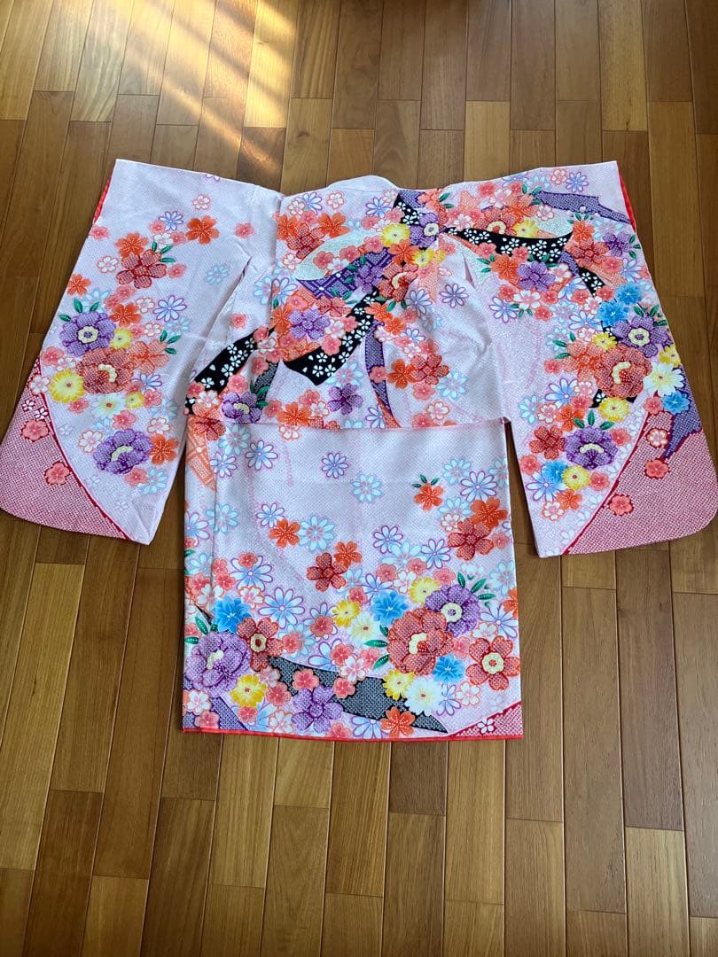 7歳　七五三　正絹着物　小物フルセット