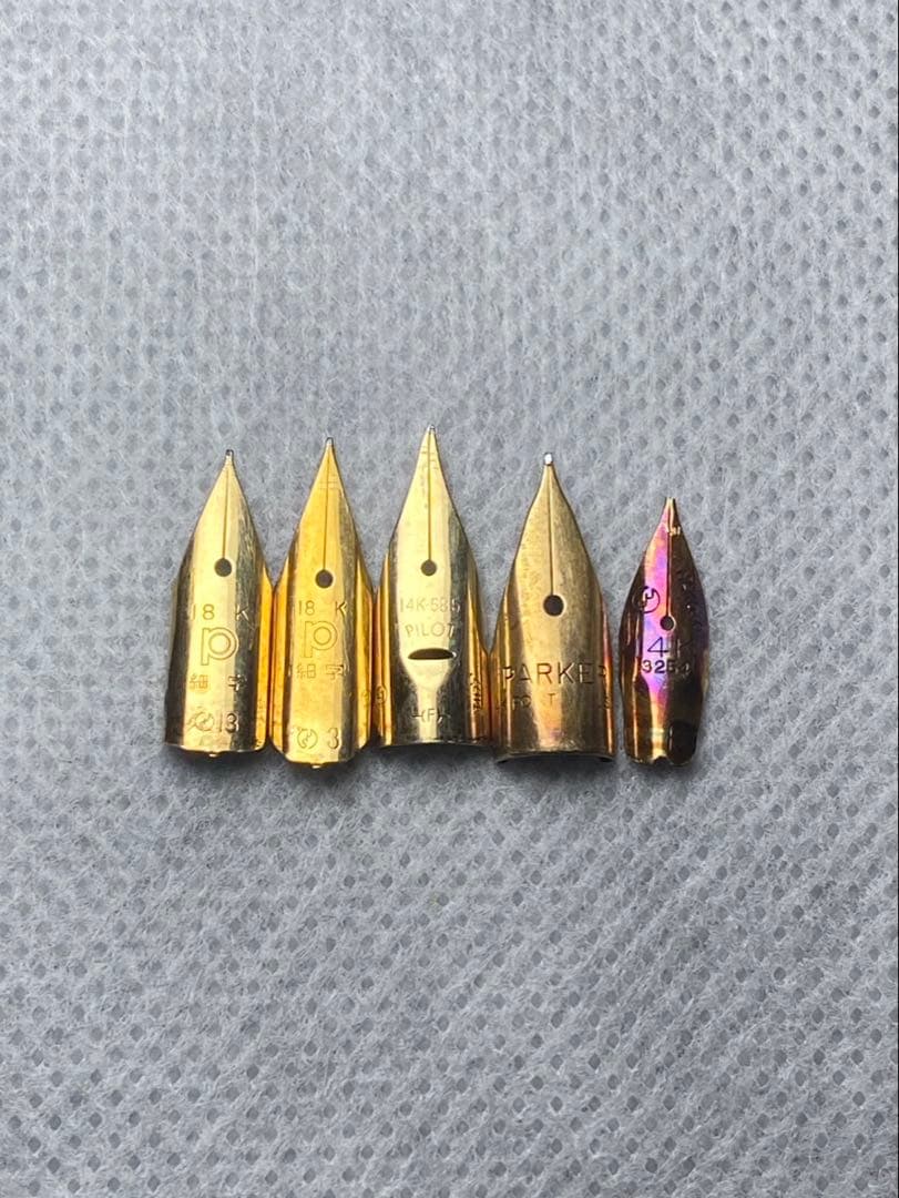 No.114 金無垢18K 0.57g 14k 0.96g 金 24K 純金