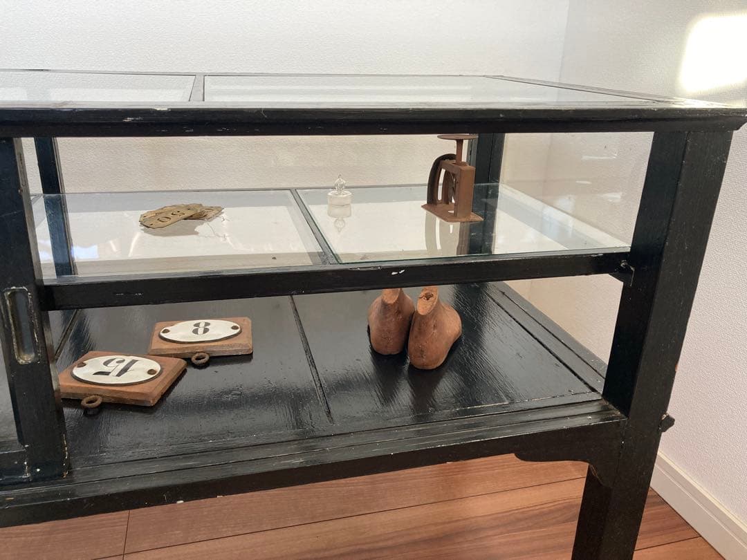 アンティークガラスショーケース