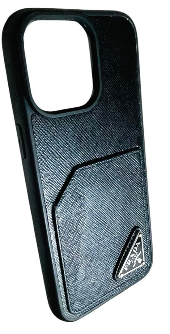 PRADA プラダ iPhone14promax 三角ロゴ サフィアーノ