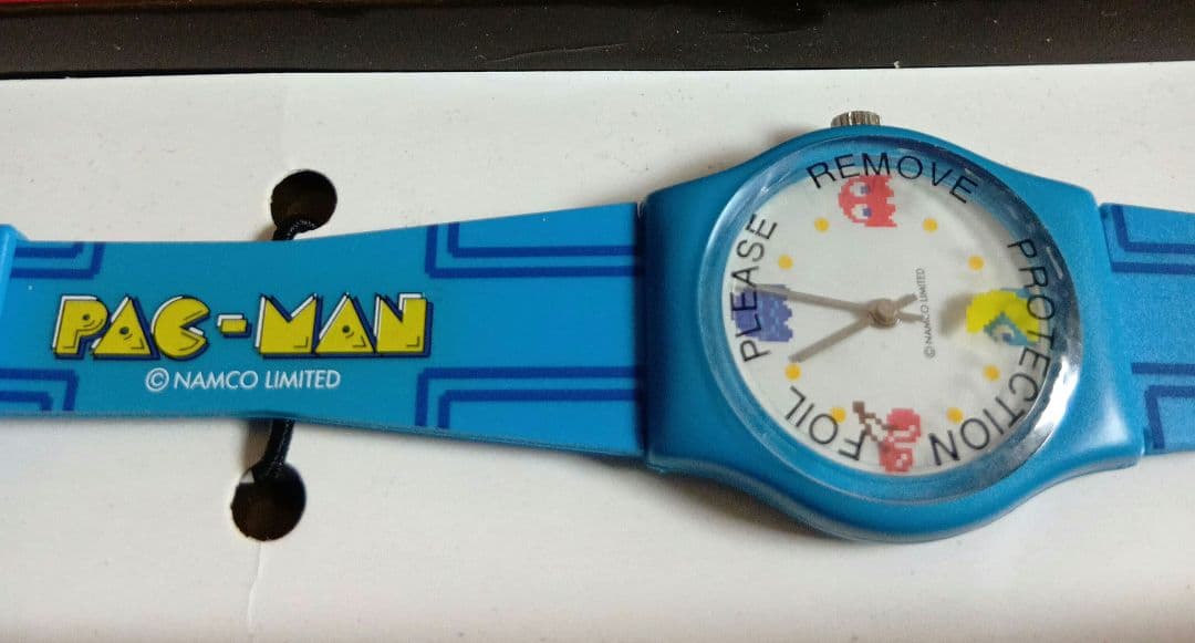 当時物　PAC-MAN 時計　イベント優勝記念品未使用保管　電池交換済