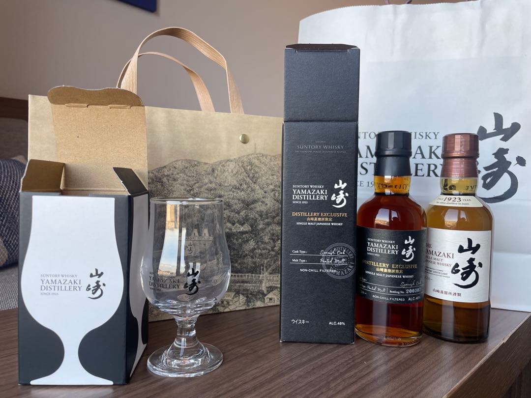 ウイスキー 山崎蒸溜所 限定ボトル、山崎NV、テイスティンググラス など