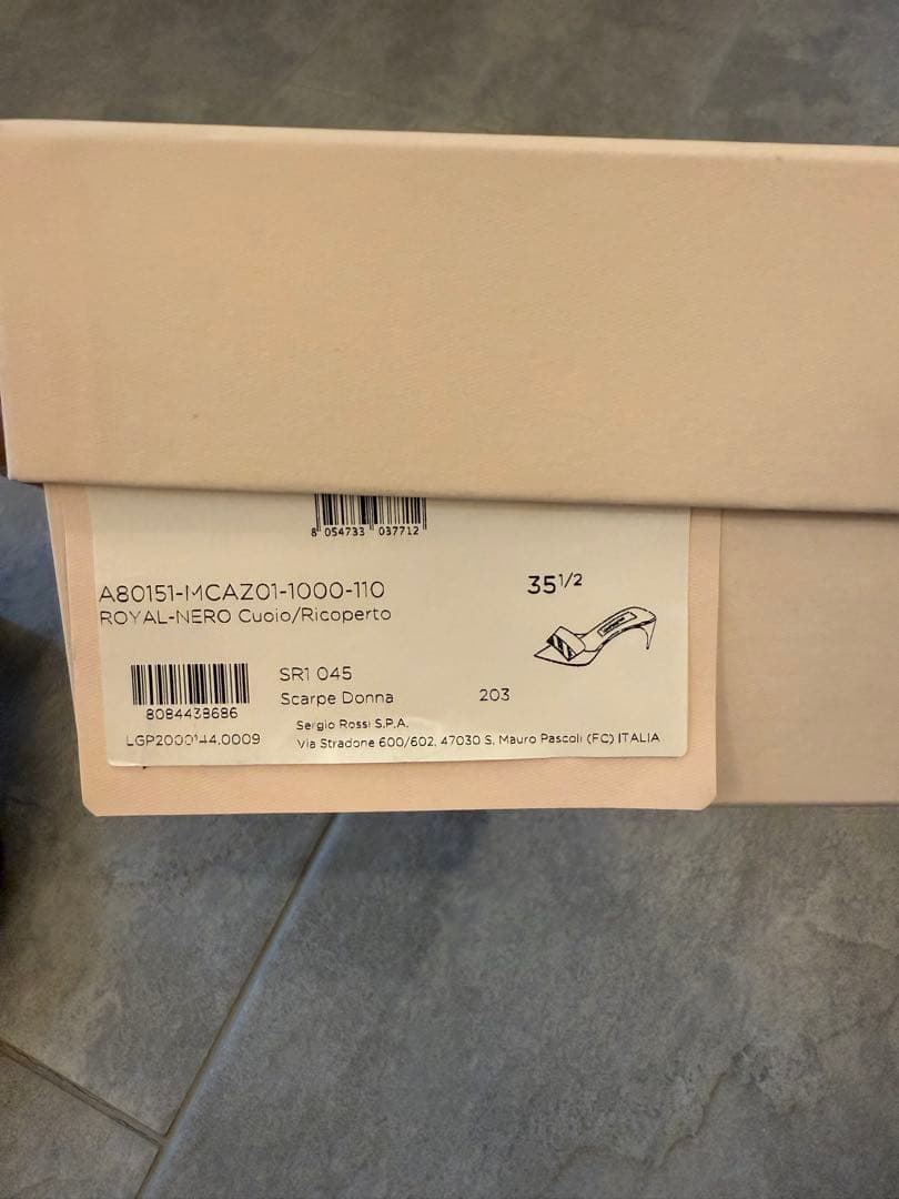 美品✨ セルジオロッシ SR1 スエード ミュール 35 1/2 ブラック