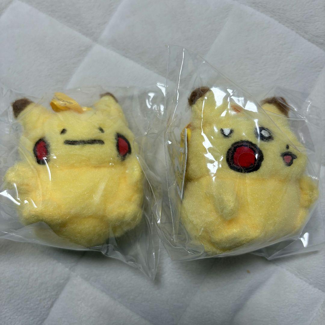 メタモン韓国ポップアップ ぬいぐるみキーリング ガチャ ピカチュウ コンプセット