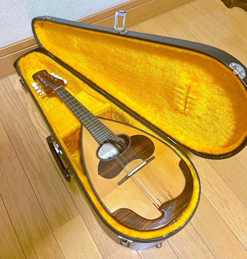 美品 落合忠男作 手工マンドリン 1977年製 ハンドメイド ハードケース付