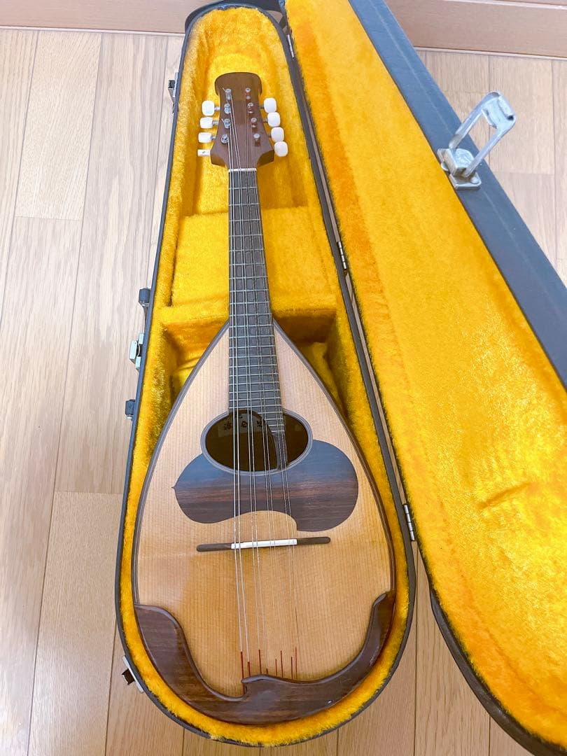 美品 落合忠男作 手工マンドリン 1977年製 ハンドメイド ハードケース付
