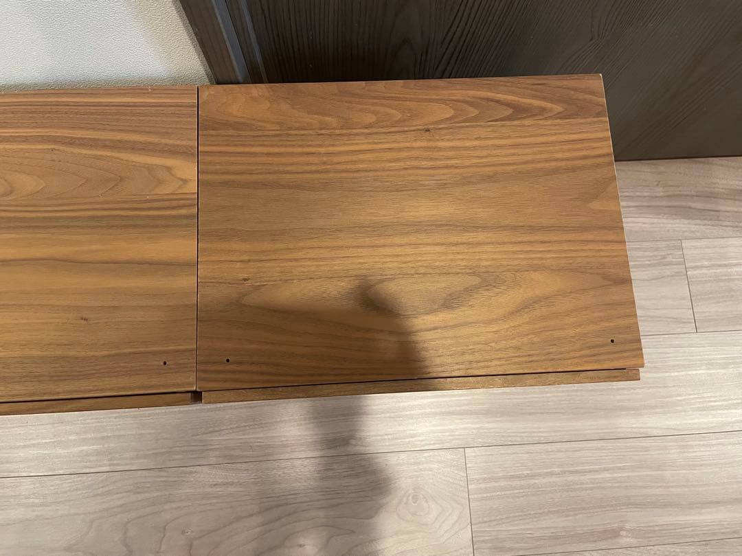 無印良品　スタッキングチェスト・引出し・２段 ウォールナット