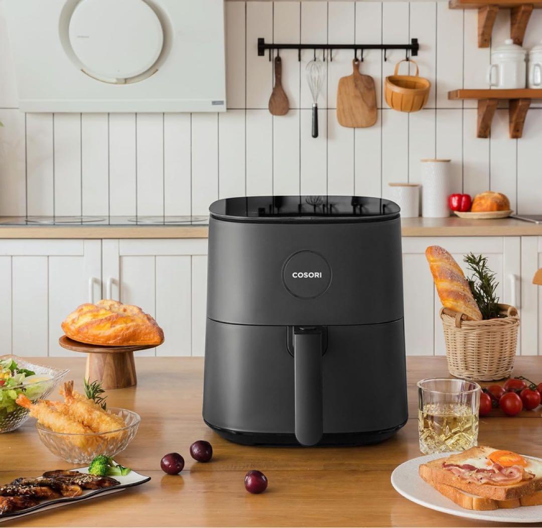 COSORI ノンフライヤー 4.7L 大容量 家庭用 電気 エアフライヤー