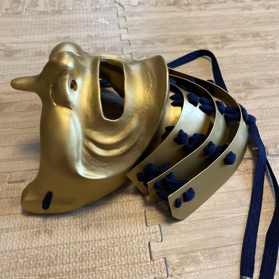 【着用可能】手作り　武具　鎧兜　甲冑　等身大　半頬　面頬　mempo mask