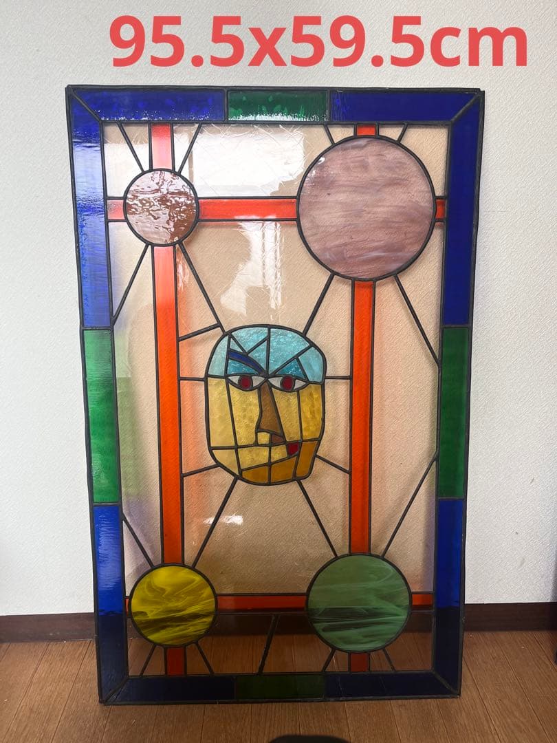 36 ステンドグラス レトロ ステンドガラス オブジェ ディスプレイ 店舗什器