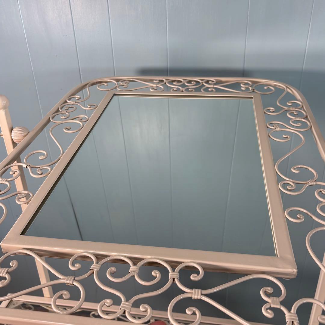 【送料込み✨】アンティーク調　ドレッサー・鏡台　❤︎ アイボリー ❤︎