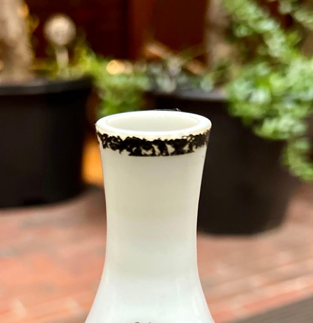 江戸ガラス　ガラス絵　ウランガラス　国旗　徳利　酒器　和ガラス　アンティーク