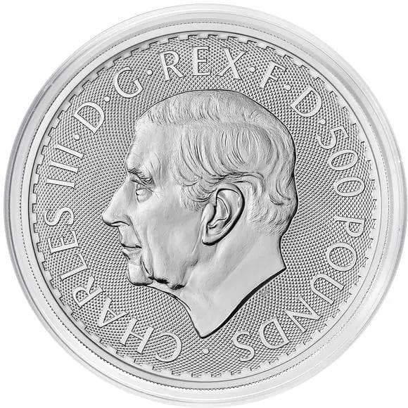 保証書付き重量１KG　英国５００ポンド　ブリタニア銀貨